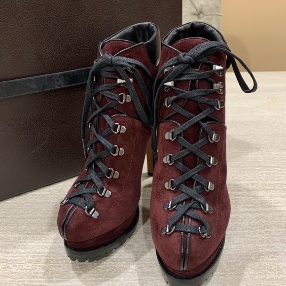 Alaia suede and leather booties - Picture 2 of 9